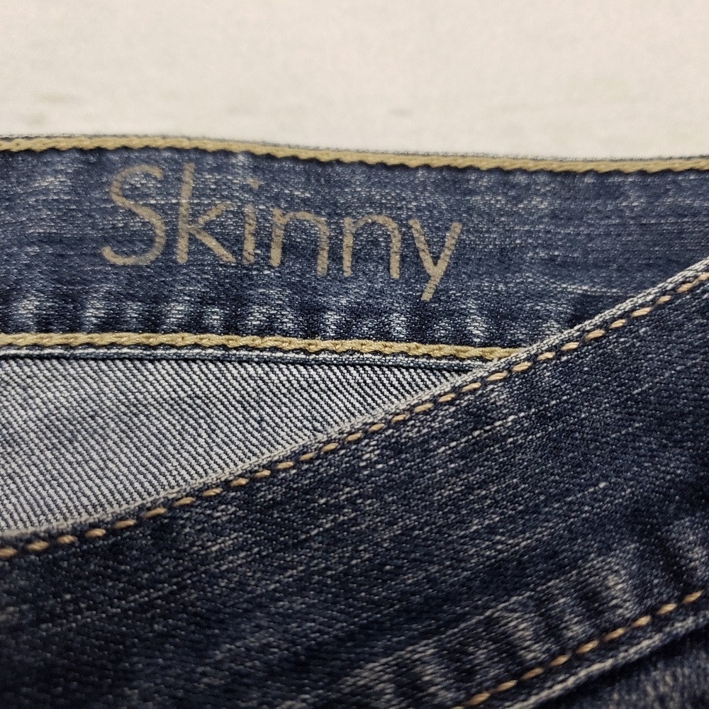 Calvin Klein Jeans Size 10 Skinny Blue Denim Pants - Picture 7 of 8